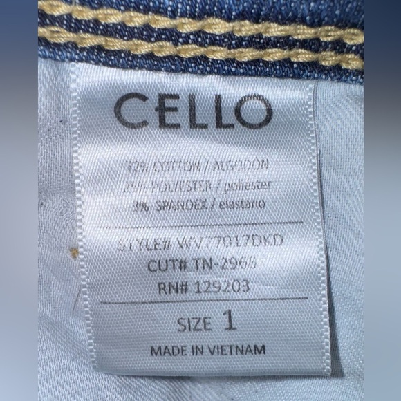 Cello brand Distressed ankle Jeans. Size 1 VGUC - Picture 11 of 14